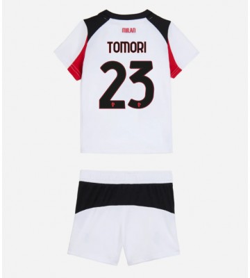 AC Milan Fikayo Tomori #23 Udebanetrøje Børn 2025-26 Kortærmet (+ Korte bukser)